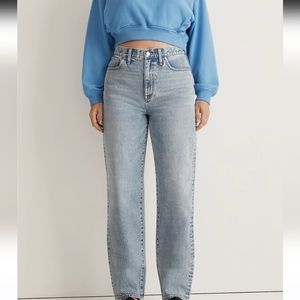 NWT Madewell Baggy Straight Jeans size 26 petite in Olvera Wash